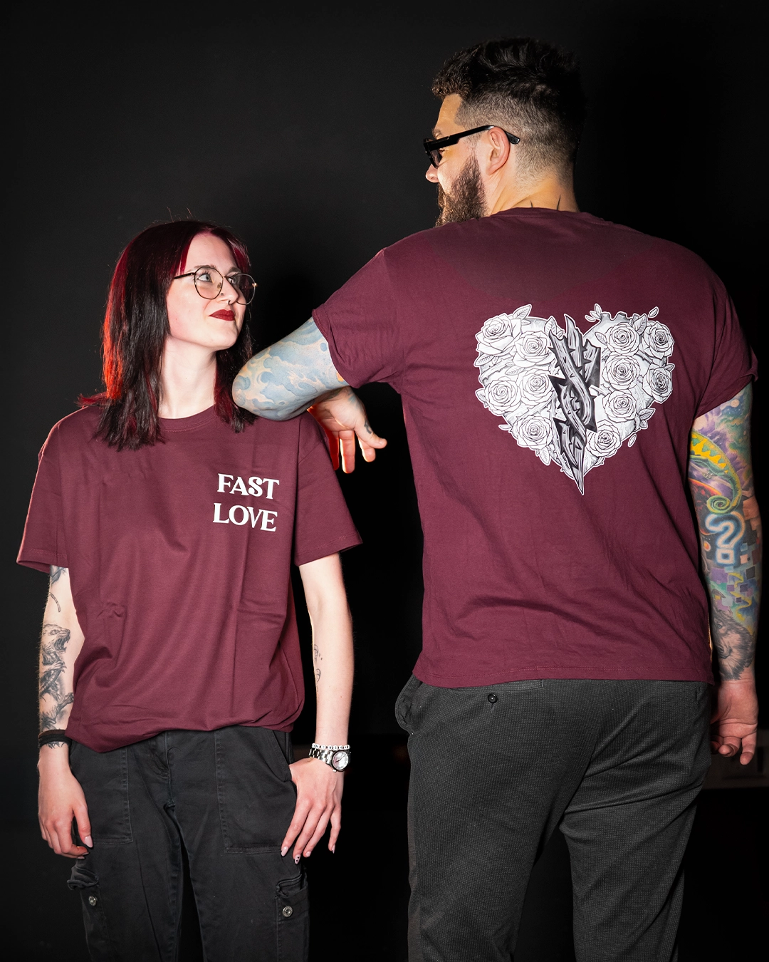 Fast Love T Shirt Valentines Red merchandise