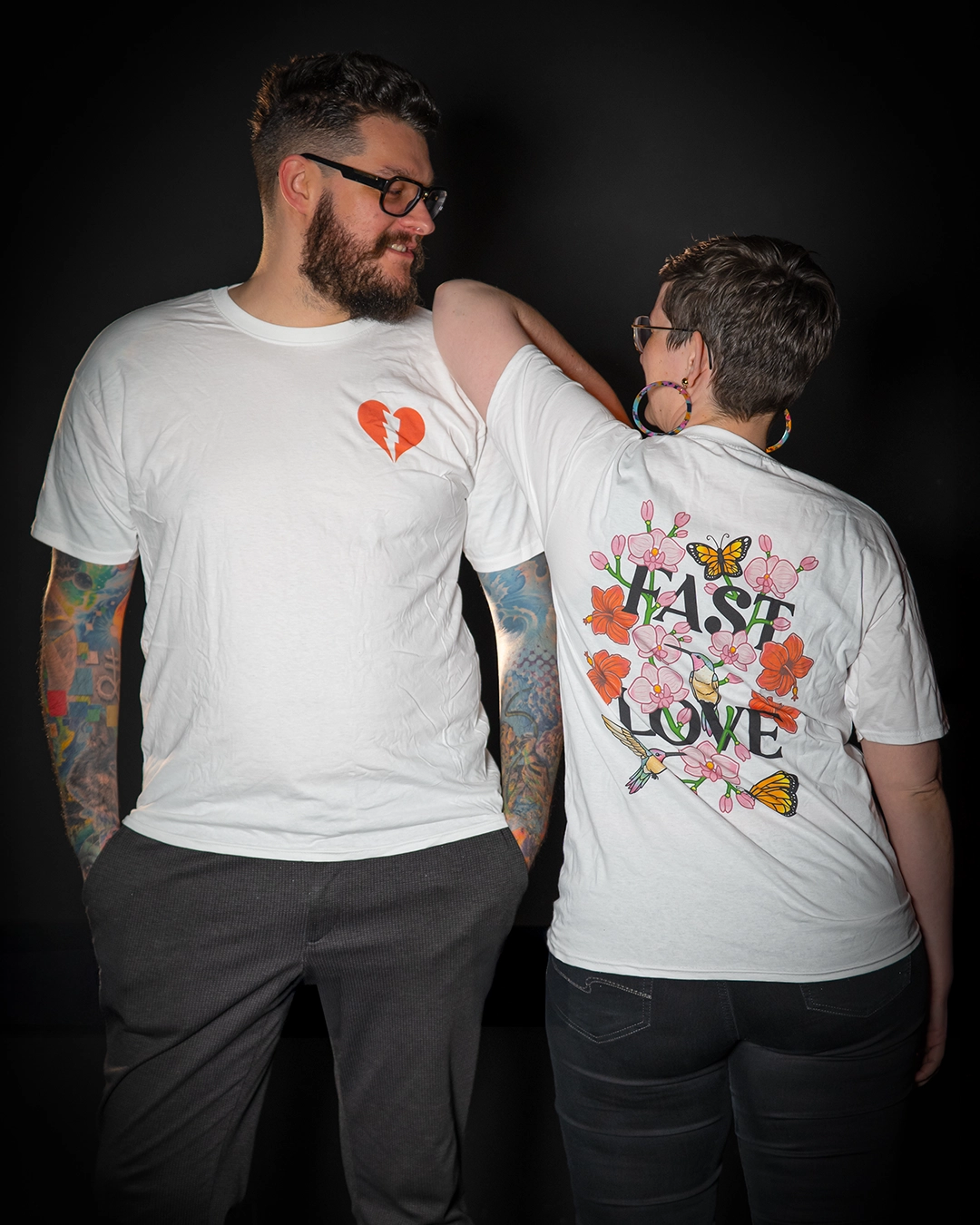 Fast Love T Shirt Valentines White merchandise