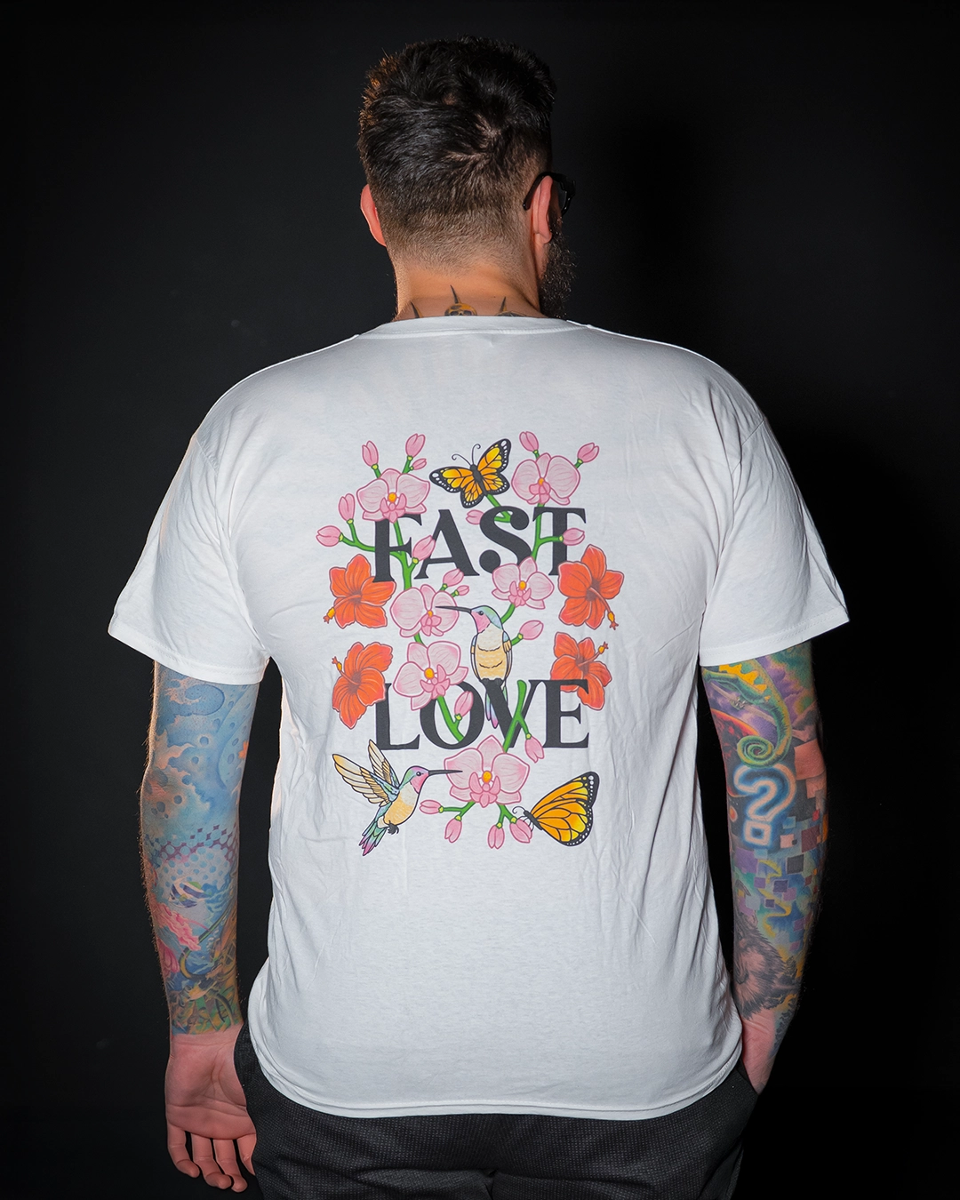 Fast Love T Shirt Valentines White merchandise